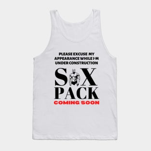 Six Pack Under Construction (T-shirt Mug Coffee Mug Apparel Hoodie Sticker Gift) Tank Top